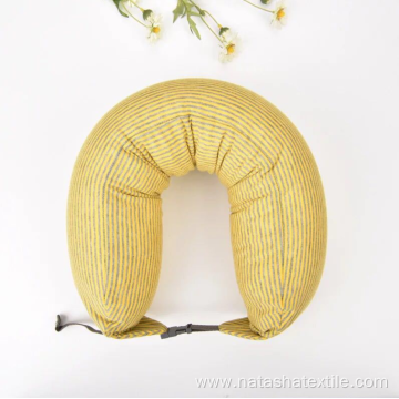 Japanese style foam particle U-shaped travel pillow